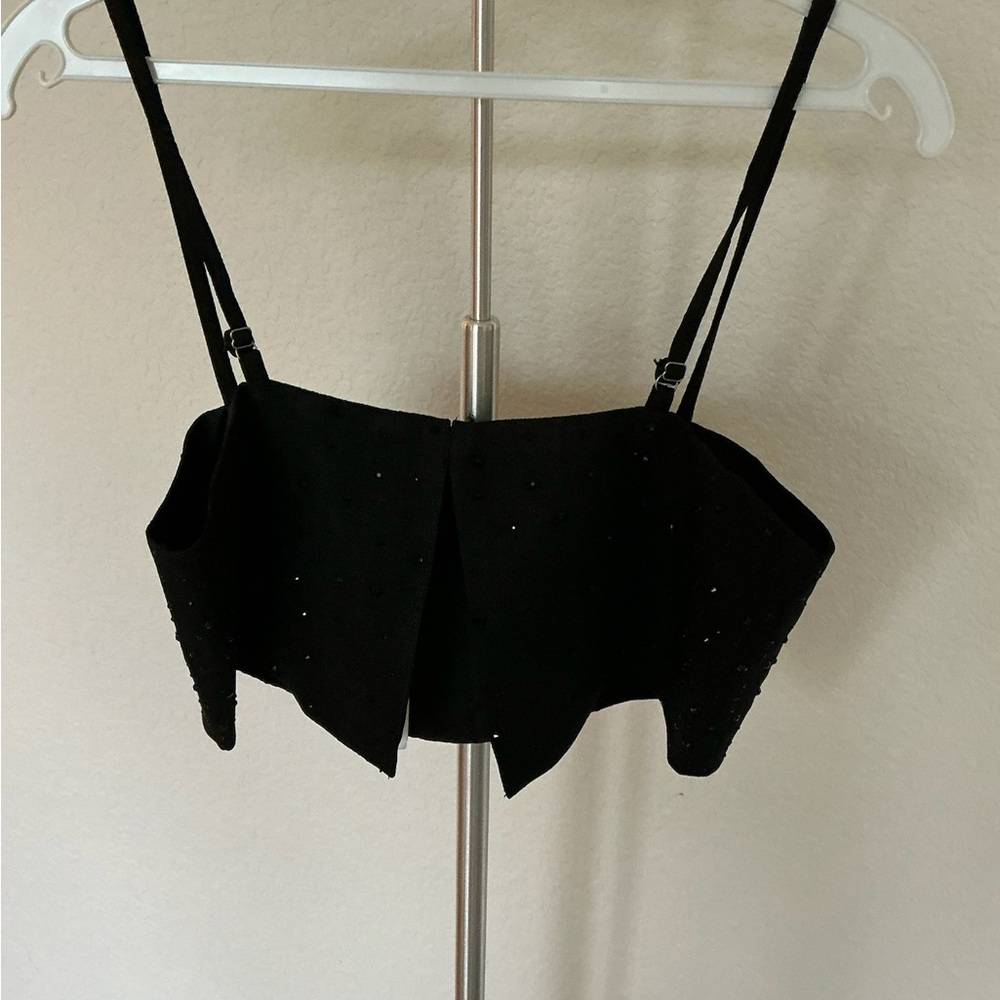 Black Rhinestone Top - Picture 3 of 4